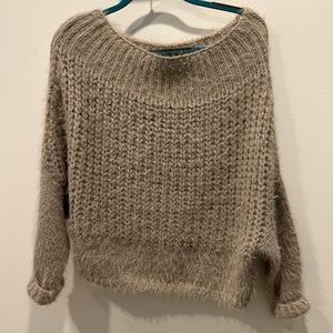Off the Shoulder Knit Sweater